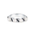 Two-Tone Sparkling Braided Shell Pearl Ring